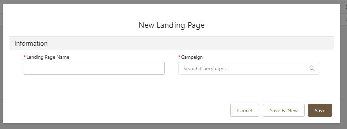 Création d'une Landing Page dans Pardot