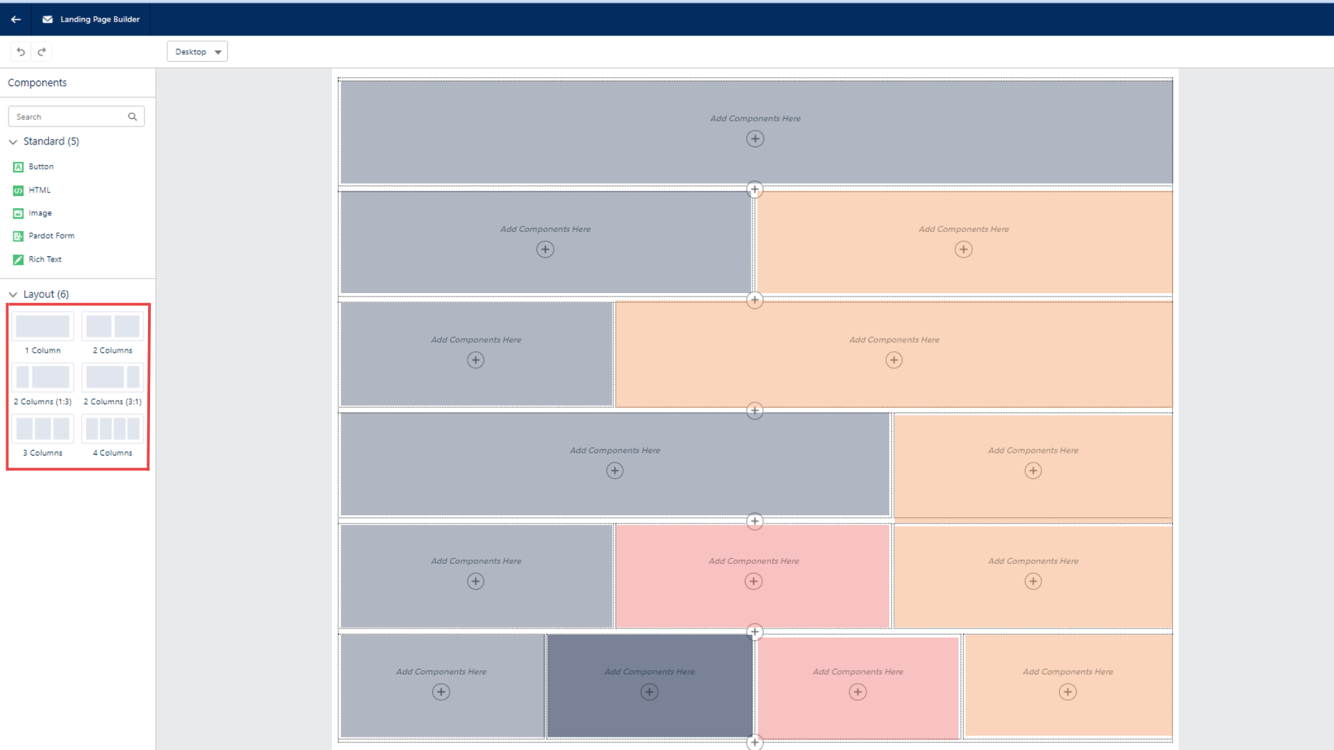 Tous les types de layout d'une Landing Page