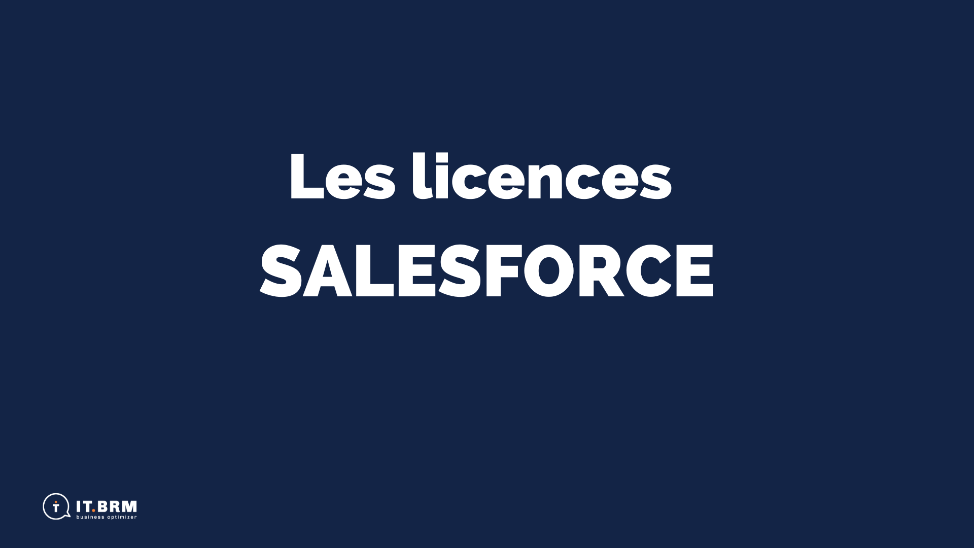 Les licences Salesforce