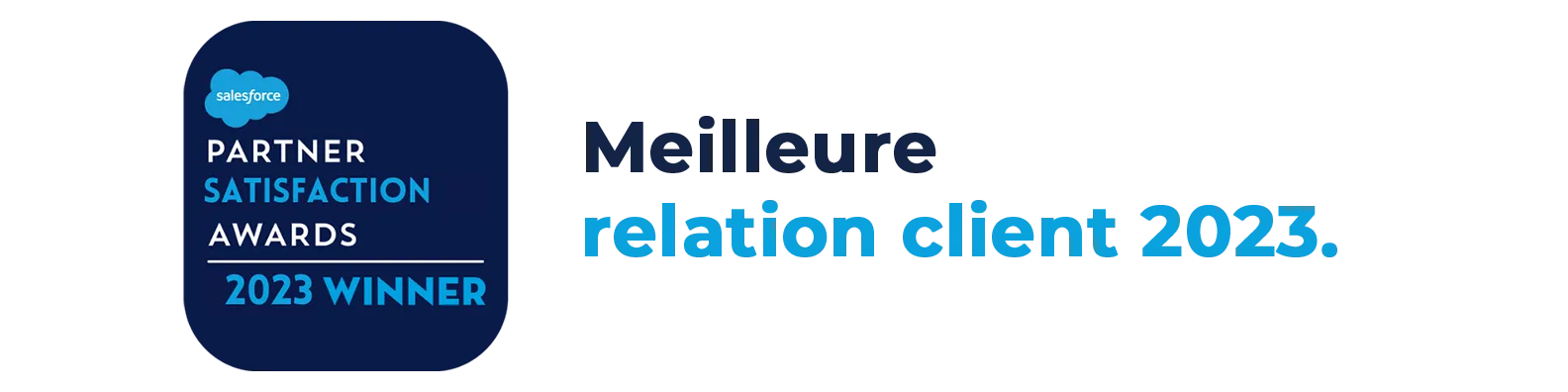 Meilleure relation client Salesforce de l'année 2023